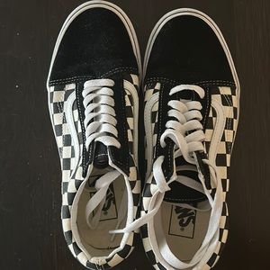 Checkered Vans Old Skool LIKE NEW Worn once